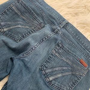 7famk Dojo wide leg stretch denim jeans size 30